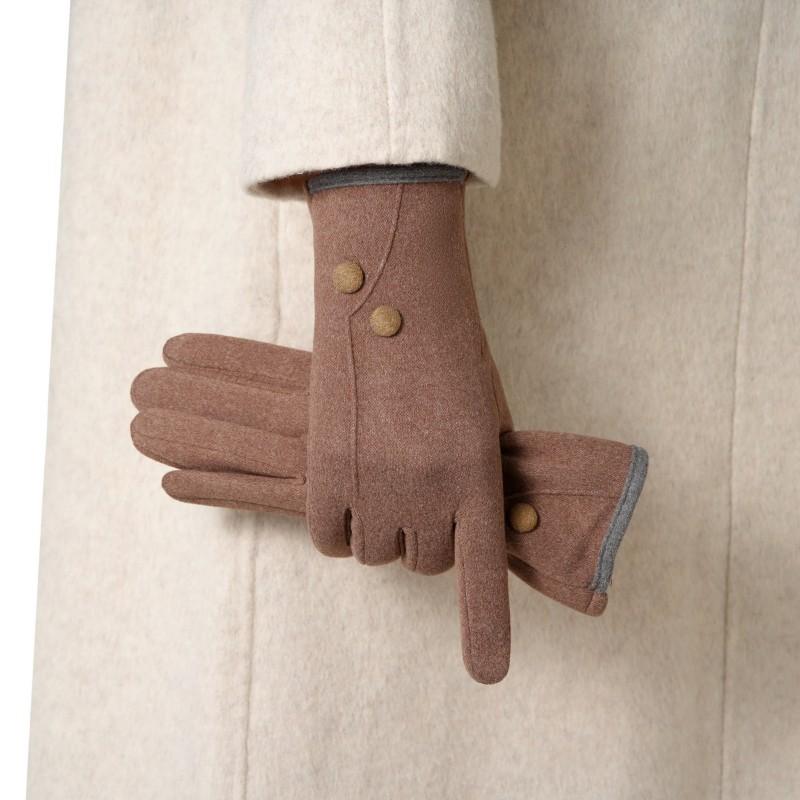 Warm Gloves Women's Autumn and Winter Velvet Thickened Windproof Touch Screen Outdoor Sports Driving Tram Riding Gloves