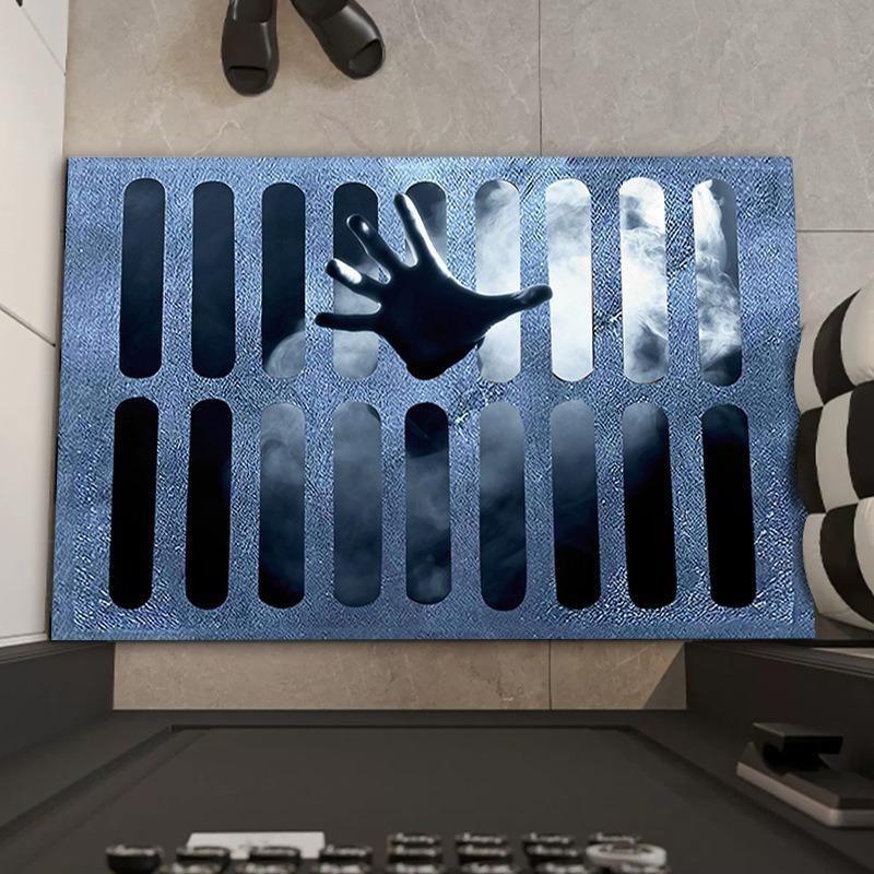 American Clown Crystal Velvet Floor Mat Bathroom Absorbent Non-slip Foot Mat Shower Room Drying Mat Porch Dirt-resistant Door Mat