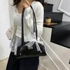 Korean  Shoulder Bag Sweet Lace Bow Underarm Bag Ladies Simple Solid Color Pu Leather Handbag For Women Gifts