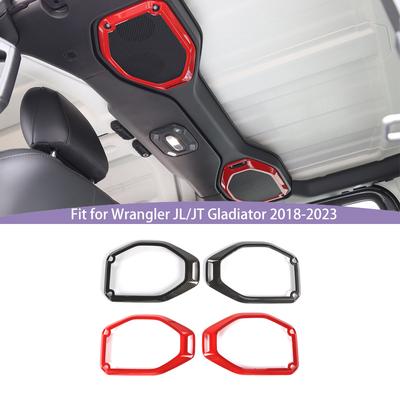  ABS Roof Horn Decorative Ring Decoration Protective Cover Sticker Fit For Jeep Wrangler JL For JT Gladiator 2018-2023 Interior Accessories