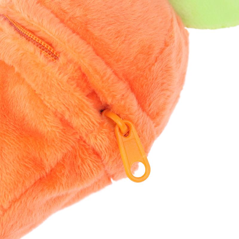 Mini Cute Rabbit In Carrot Plush Toys Keychain Anime Brown Lop Eared Bunny Pendant Stuffed Doll Gift