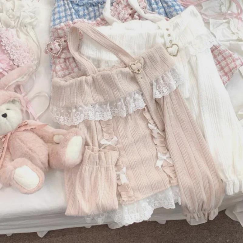 Pulover tricotat cu mânecă lungă și guler halter, cu un umăr și cataramă în formă de inimă Z Light Snowberry