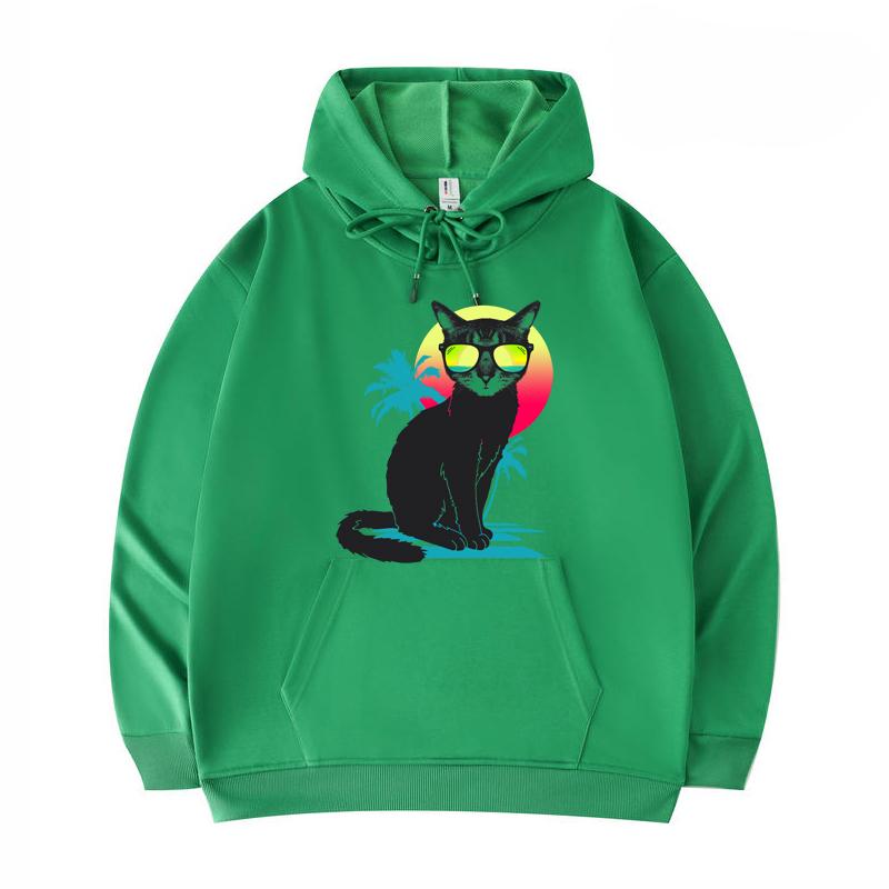 

Мужские толстовки, крутые летние толстовки с принтом кота, забавные саржевые толстовки в стиле Харадзюку с имитацией хлопка