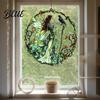 Home Interior Decorations Stained Glass Style Skeleton Fairy Window Hanging Suncatcher Acrylic Decorative Ornament with Butterfly Wings Elegant Party