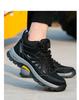 High-Top Anti-Smash, Anti-Puncture Work Safety Shoes with Non-Slip Rubber Sole