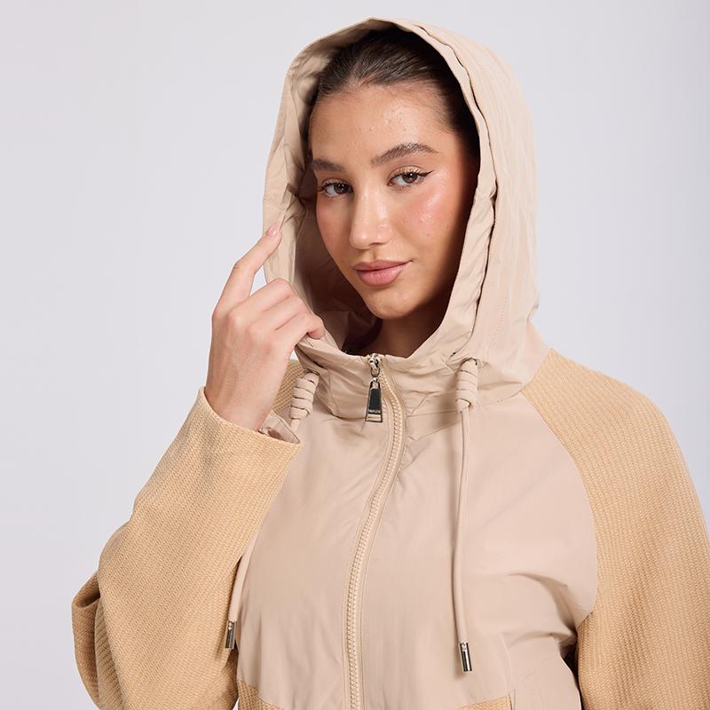 Women Jacket MODERN NEW SAGA Spring Women Coat Brand Autumn Lady Trench Coat Hooded Windbreaker Plus Size Patchwork