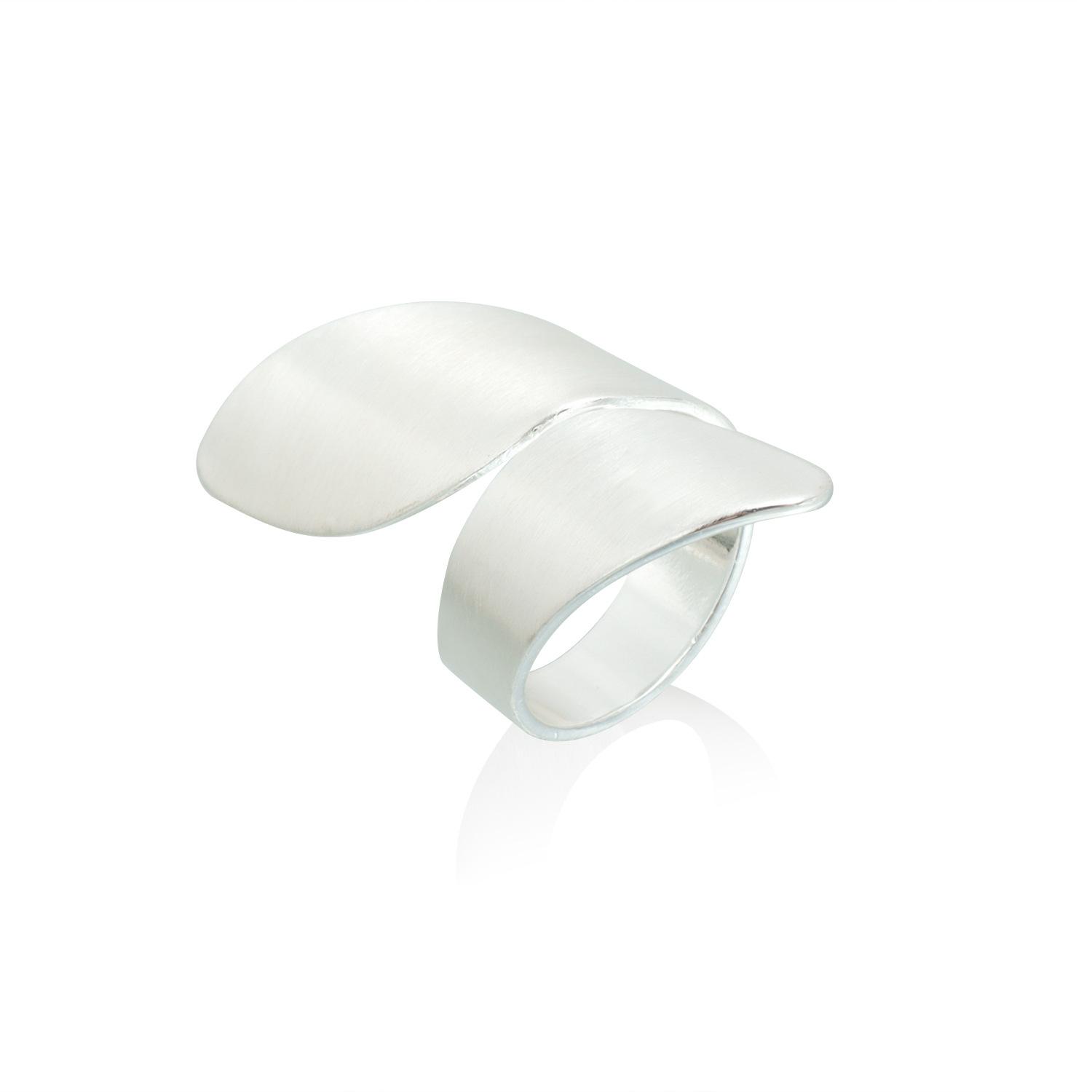 ins metal texture under the diamond ring exaggerated geometric opening adjustment ring