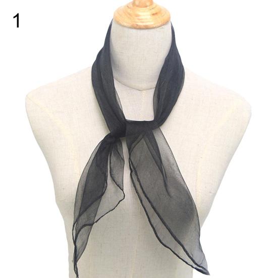 12Pcs Candy Color Square Artificial Silk Dance Scarves Magic Juggling Props