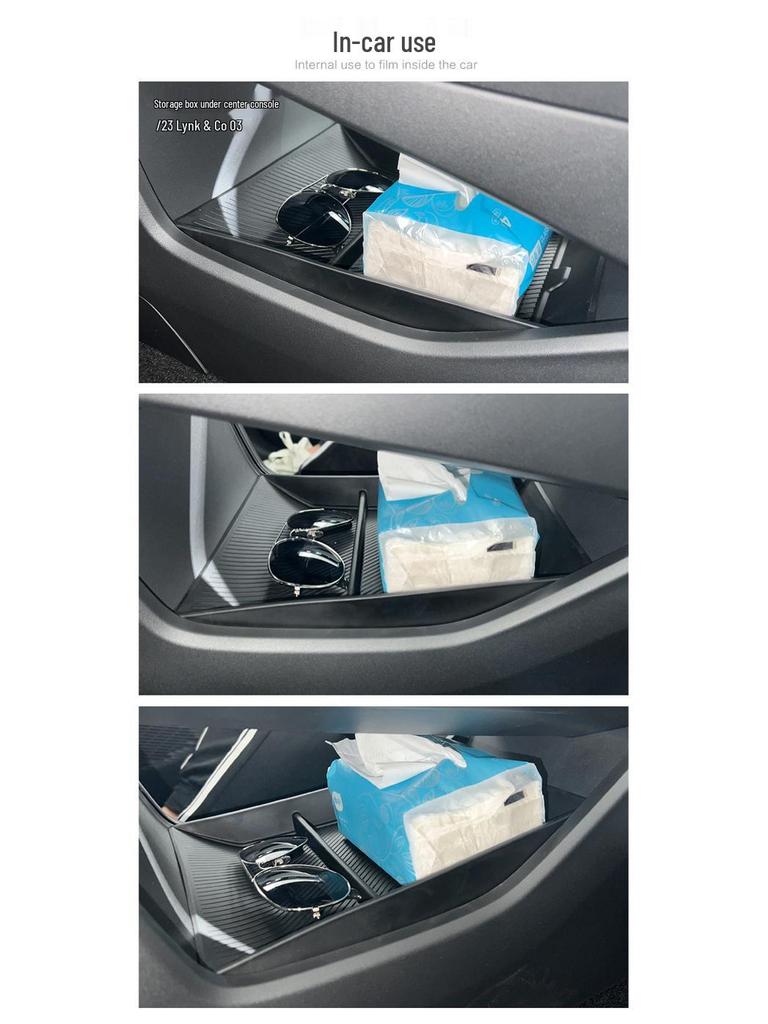 23-25 Lynk&Co 03 Lower Center Console Storage Box - Car Interior Modification Accessory