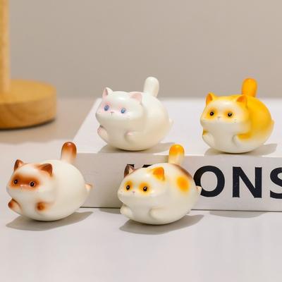 Cartoon Katze Schaukel Figur Niedliche Kleine Harz Katze Statue für Zuhause Büro Schreibtisch Dekoration Geschenke für Katzenliebhaber