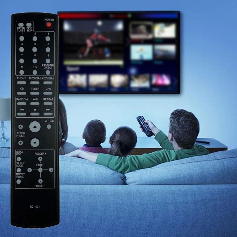 Replacement TV Remote Control for RC1131 Ergonomic Grip Comfortable and ABS Construction for Effortless Operation