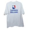 New Sherwin Williams Men's 2XL White Graphic T-Shirt Cover The Earth Painter
