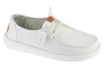 Wendy Stretch Canvas, Womens White Sneakers