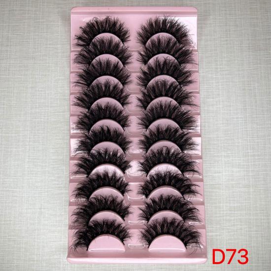 8D Fluffy Faux Mink Eyelashes: European & American-Style, Multi-Layered, Long & Curled