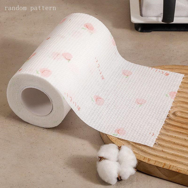 

One roll Lazy rag wholesale absorbent thickening kitchen paper dry and wet dual-use oil-free disposable lazy rag