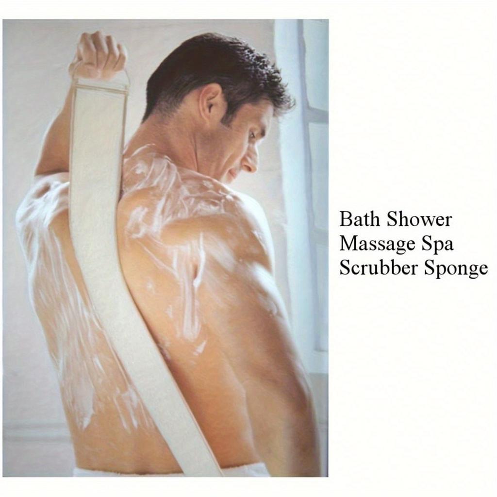 1pc Exfoliating Bath Towel Luffa Sponge Towel For Body Scrub & Back Scrubber, Body Scrub With Luffa And Exfoliating Cream For Shower