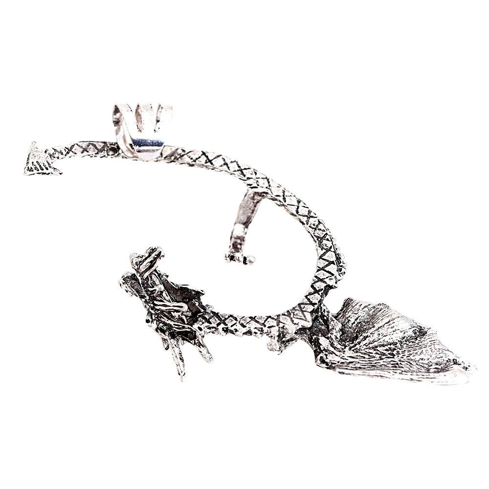 Creative Personality Gothic Punk Flying Dragon Ear Clips Earrings Without Piercing