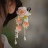 Flower Hanfu Hairpin Chinese Style Wooden Hair Stick Retro   for Women