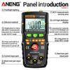 ANENG M109 Smart Multimeter Tester AC/DC Voltage Voice Broadcast Meter NCV Capacitance Continuity Professional Electrical Tools with Digital Display
