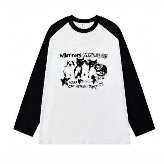 Women's T‑Shirt Raglan Sleeve Color Block Top Loose Fit 100% Cotton Casual Plus Size Short Long Sleeve For Summer Autumn