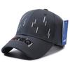 Versatile Baseball Cap New Brim Embroidered Meteor Hat Top Sun Protection Casual Sunshade Fashion Cap