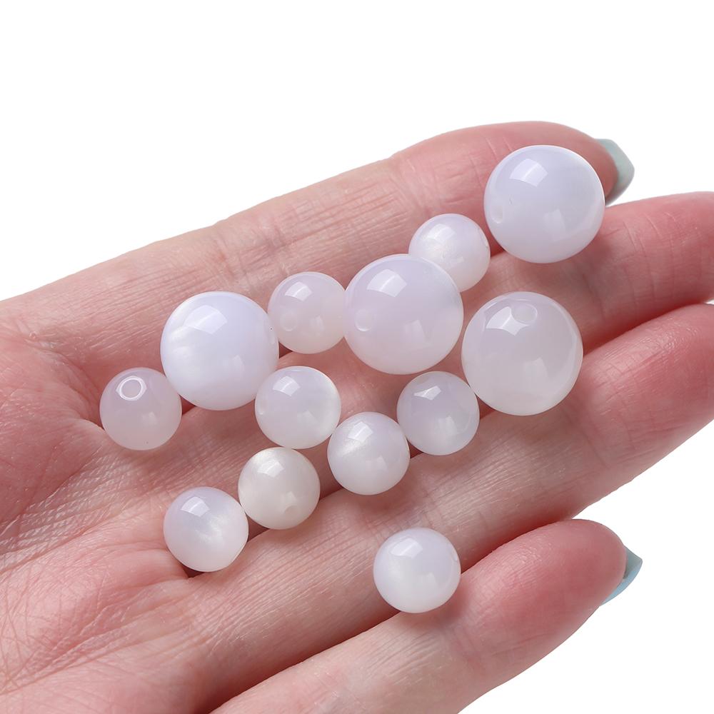10pcs 8/10/12mm Resin Round Beads UV Changing Reactive Spacer Beads for DIY Necklace Bracelet Earring Jewelry Making Accessories