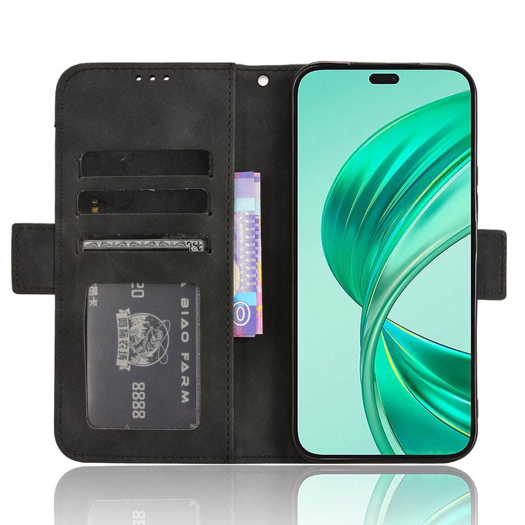 For Honor X8b 4G PU Leather Phone Case Stand Mobile Cover with Multiple Card Slots