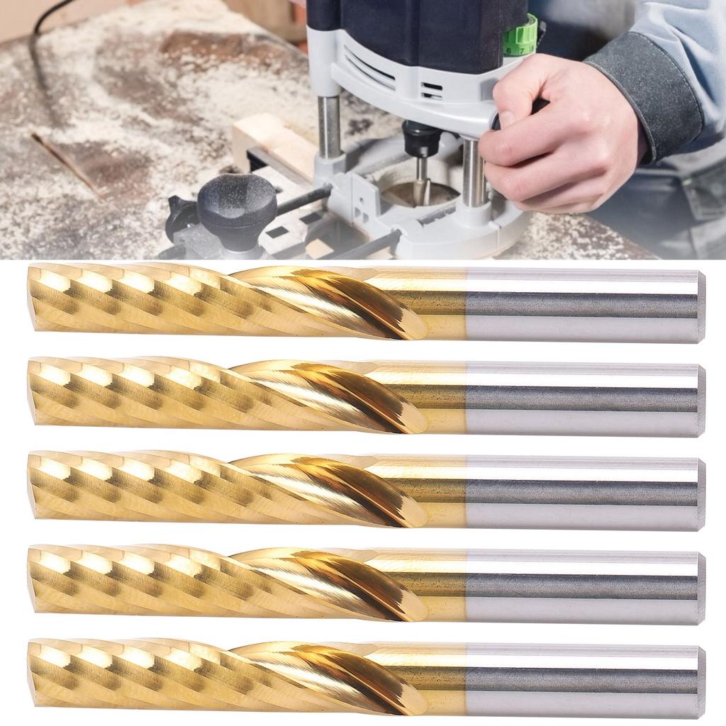 Professional CNC End Mill Metal Spiral Router Bit Milling Cutter Accessory 6 X 28 X 55mm Spiral Milling Cutter CNC End Mill