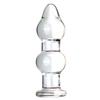 Glass Transparent Crystal 2 Balls Beads Quantity Plug
