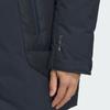Adidas Mid-Length Hooded Warm Casual Down Jacket Men Outerwear Navy-Blue KC2514