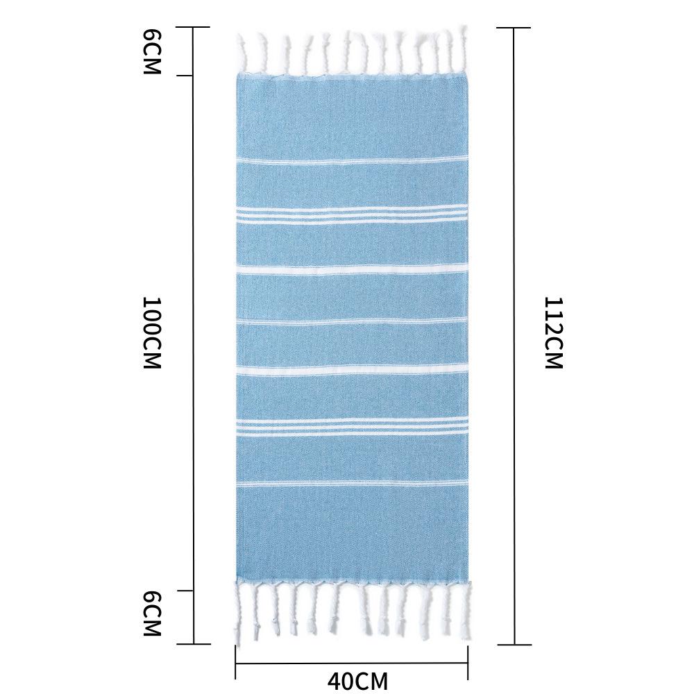 Striped Quick-Dry Cotton Kitchen & Tea Towel - Yarn-Dyed, Water-Absorbent, Multifunctional,  Turkey