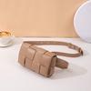 Summer Fashion Simple Shoulder Diamond Women's Bag Trend Crossbody Woven Chain Bag Women's Fanny Pack