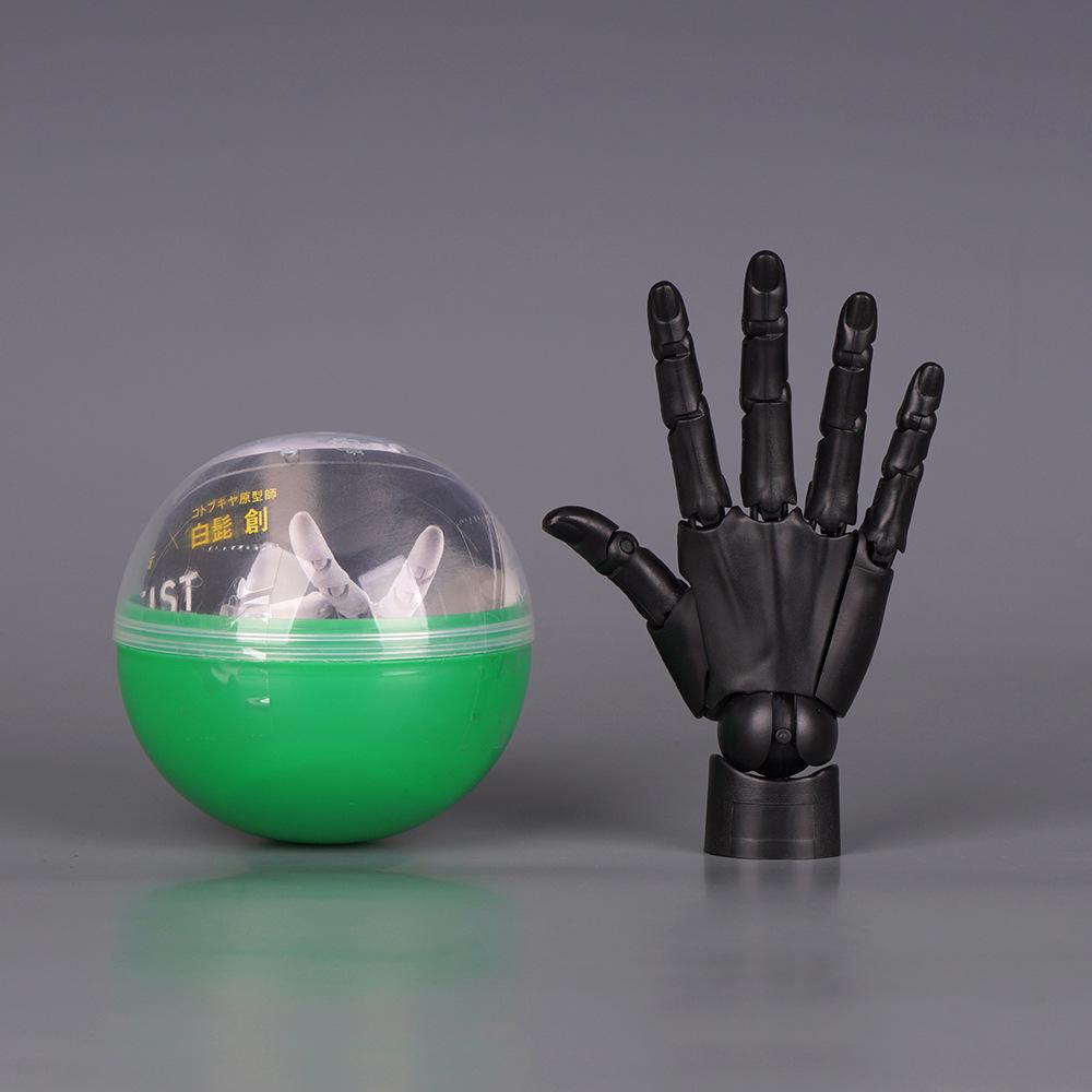 Mini 1/2 Scale Gashapon Palm Model: Super Movable Finger Joints - Left & Right Hands for Drawing & Sketching