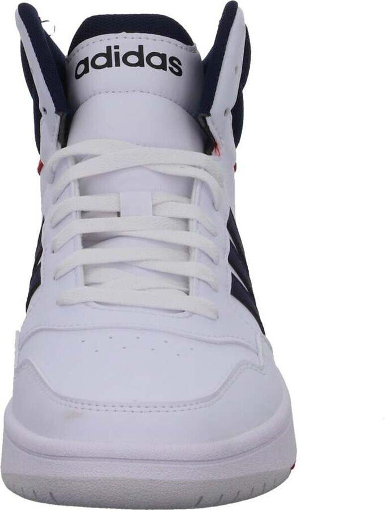 Buty koszykarskie Adidas Hoops 3.0 Mid Classic Vintage białe/atramentowy legendarny/żywy czerwony