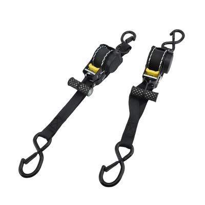 2PCS Automatic Lashing Straps 10ft X 1in 1500lbs Breaking Strength Self Retractable Ratchet Tie Down Straps for Trucks