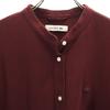 LACOSTE Long sleeve Band color Shirt dress 40 Bordeaux Women Used
