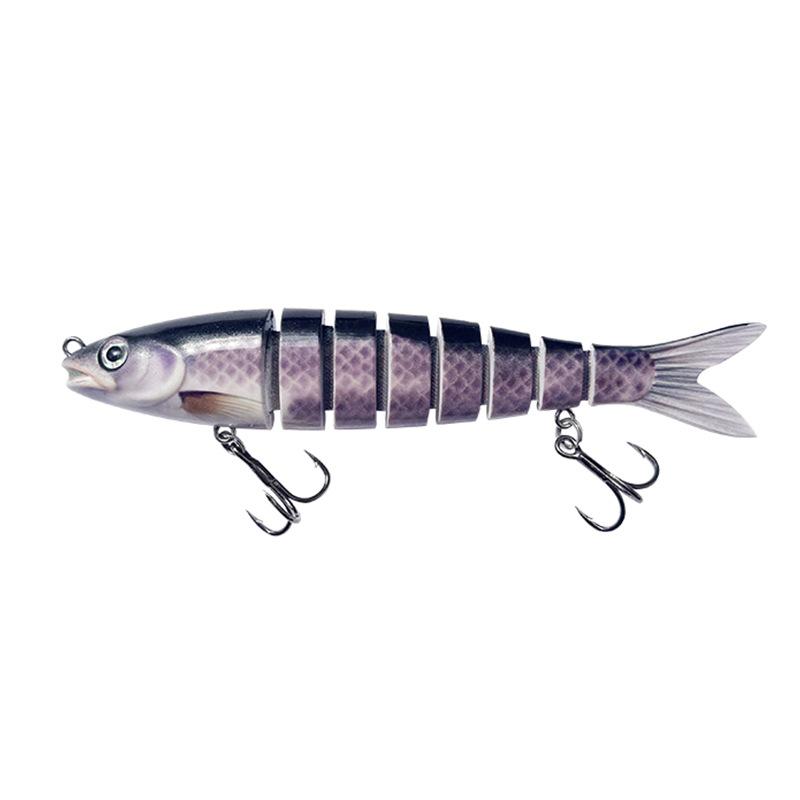 Manufacturers Artificial Lure Hard Bait Blister Boxed 19g Sinking Multi-Section Fish Road Mino Fishing Gear Accessory (as the picture,13.3cm/5.23in/19g)