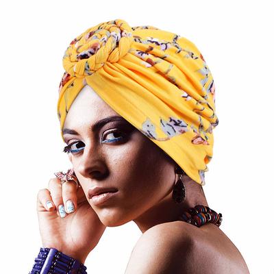 Kadın Türban Afrika Desenli Düğüm Başörtüsü Moda Sıcak Bandana Şapkalar Bayan Kemoterapi Şapkası Bandana Saç Aksesuarları