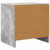 Nightstand Concrete Gray 45 X 34 X 44.5 Cm Engineered Wood