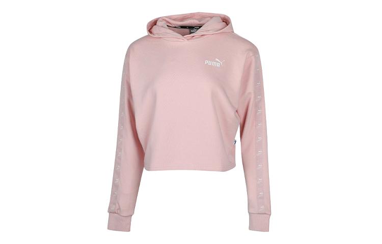 PUMA Sweatshirts Women s Pink Hooded Moderate Regular 586592-15 L