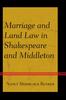 Buch Marriage and Land Law In Shakespeare and Middleton