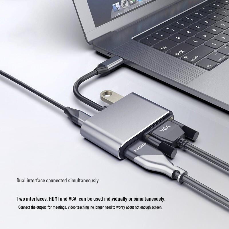 iSky USB-C To HDMI VGA USB PD Hub