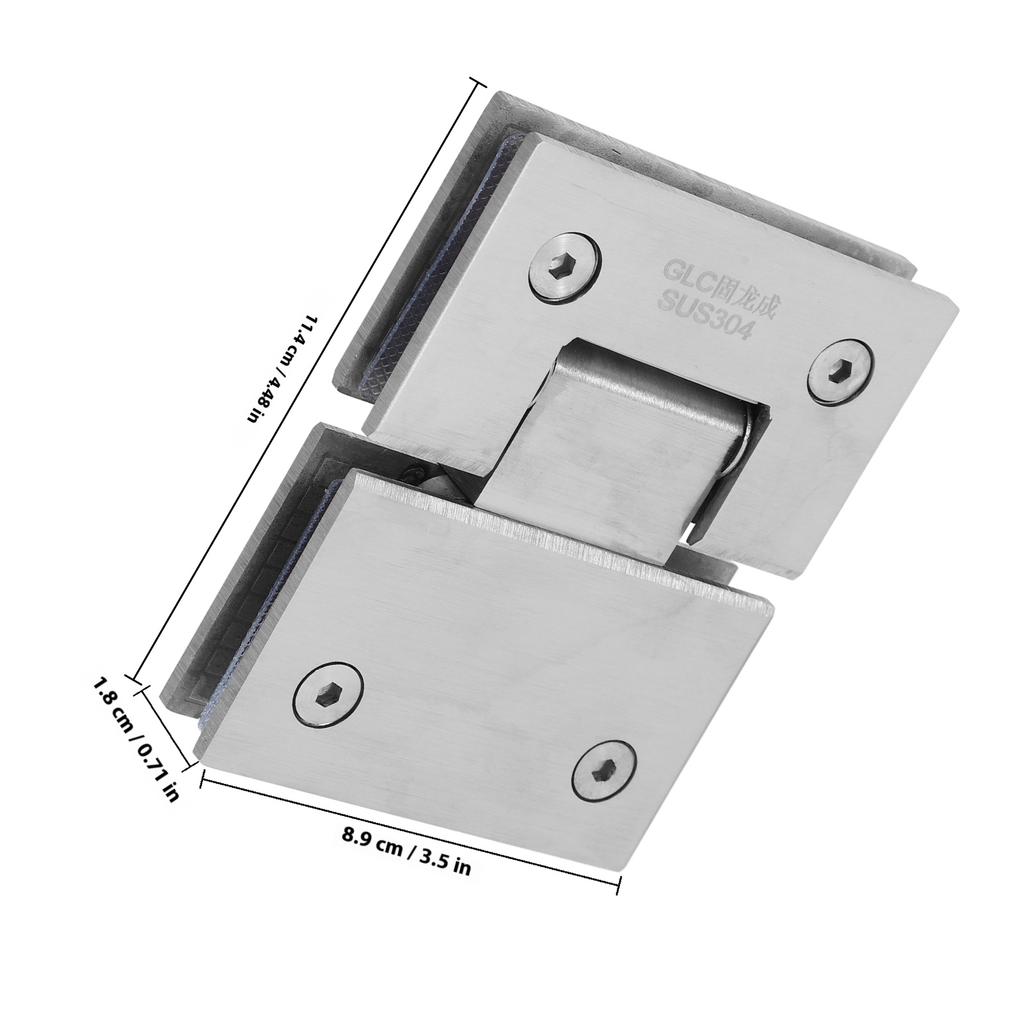 Glass Door Hinge Shower Glass Clamp Stainless for Bathroom Shower Door Hardware Heavy Duty Metal Hinge Part Hinges To Repair