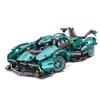 High-Technical Blue V12 Concept Sports Car Building Blocks Modelo Famoso Veículo de Corrida Montar Tijolos Brinquedos Para Crianças Presentes
