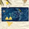 1pc Sea Turtle Ocean Beach Towel 2D Oversized Quick Dry Sand Free Towel for Beach Pool Swimming Travel Soft Absorbent Towel Gift