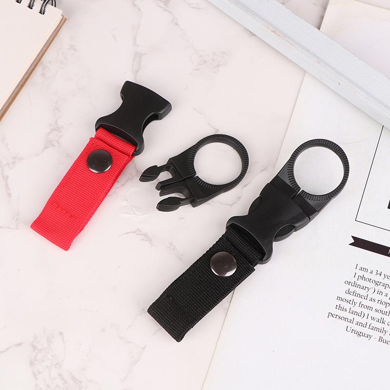 Tragbare Wasserflasche Aufhängeschnalle Mineralwasser-Clip-Schnalle Outdoor Taktisches Nylon Getränkeflaschen-Gurtband Aufhängung