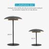 Lampe de table portable - NEWGARDEN - Sardinia - LED 400 lm - Rechargeable 20 h - Anthracite