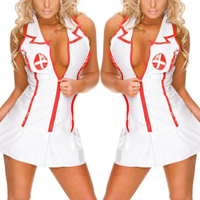 Legrační spodní prádlo Nurse Uniform Seduction Suit COSPLAY Nurse Club Role Play