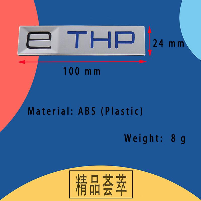 Premium ETHP E THP für Auto Kotflügel Kofferraum Heckhaube Aufkleber Emblem Abzeichen
