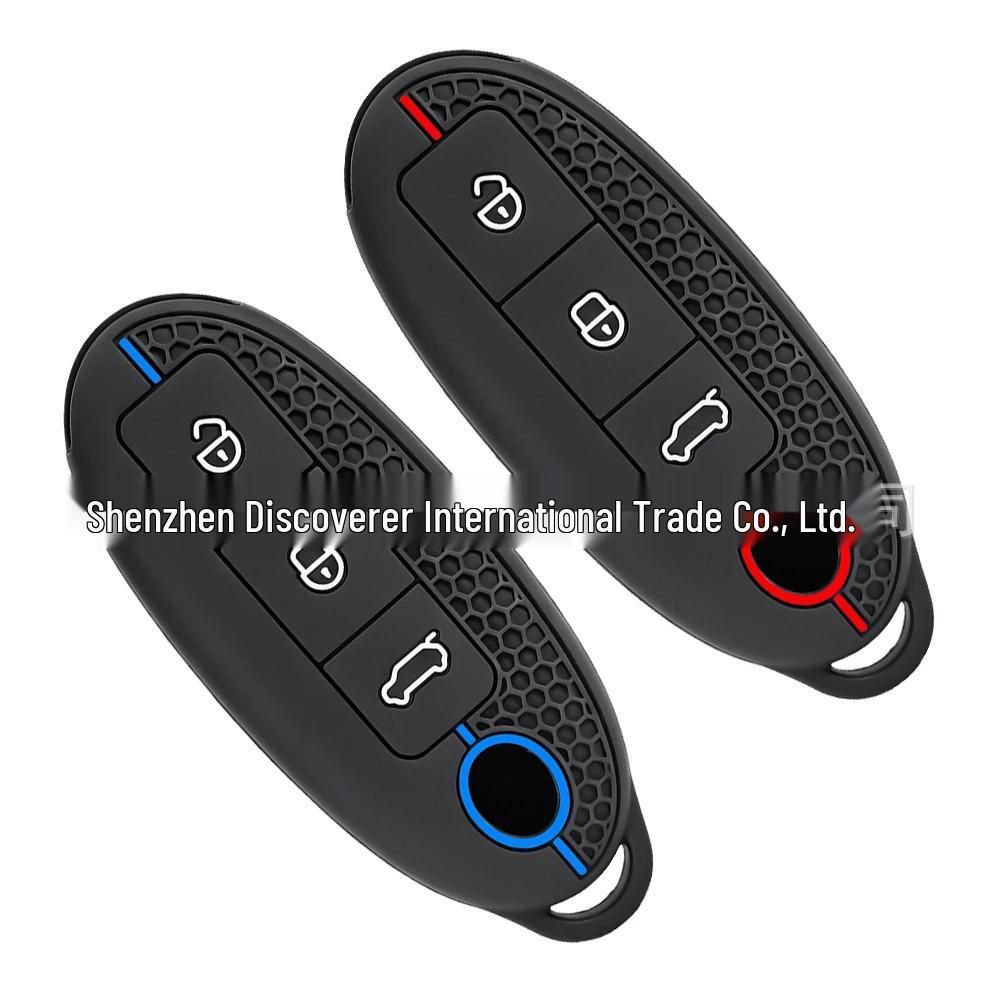 Silicone Remote Key Cover for Dongfeng Nano 01 - 24 Model, Three-Button, New Energy Vehicles